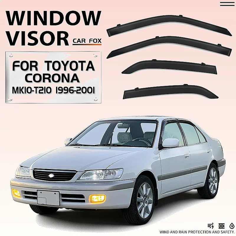 

For Toyota Corona 1996-2001 Car Window Visor Rain Guard Side Shield Awning Sun Shade Accessories Styling