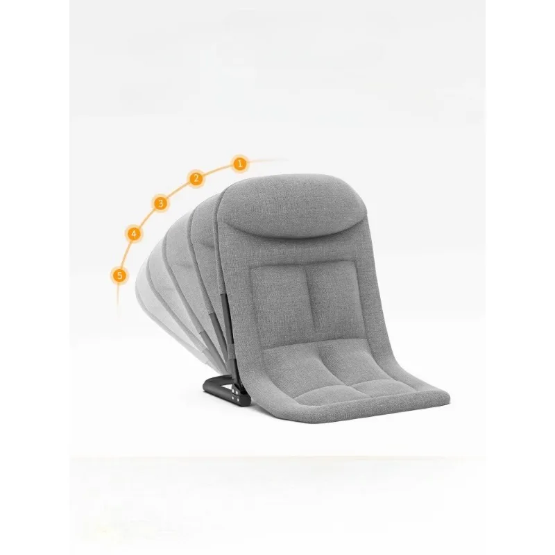 Folding Backrest Chair Reclining Lounge Chair for Nap Adjustable Space-Saving Recliner Portable Lazy Chair for Home Office
