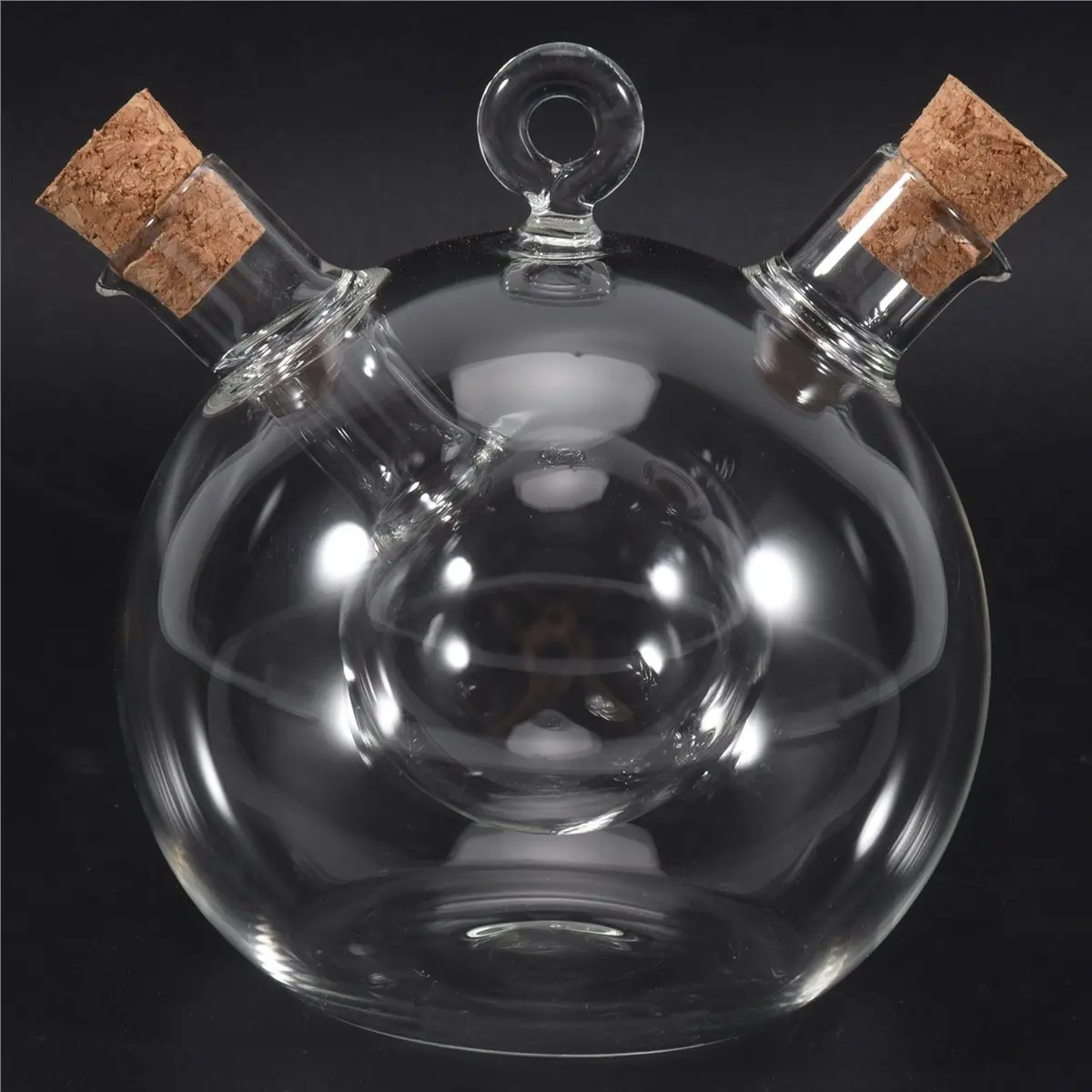 ABFS Olive Oil and Vinegar Dispenser 2 in Glass Bottle Oil and Vinegar Bottle with Cork Stopper