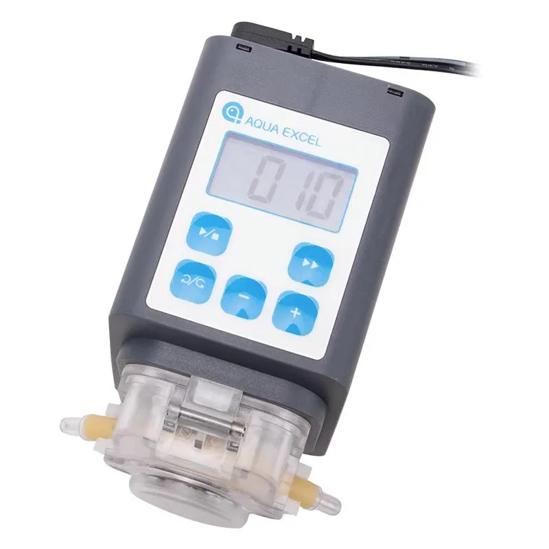 AQUA EXCEL AE-K03 High Precision Peristaltic Dosing Pump Adjustable Flow Rate for Calcium Reactor Saltwater Marine Aquarium SPS