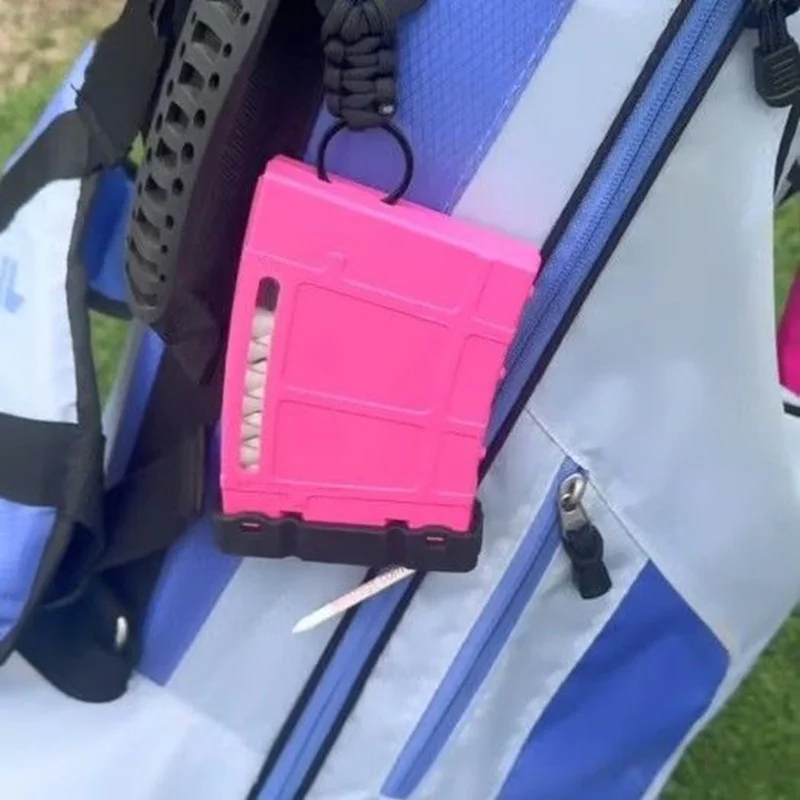 Professional Golf Tee Storage Holder Portable Golf Ball Stud Organizer Barrel Bundle Keychain Golf Training Aid Accessories