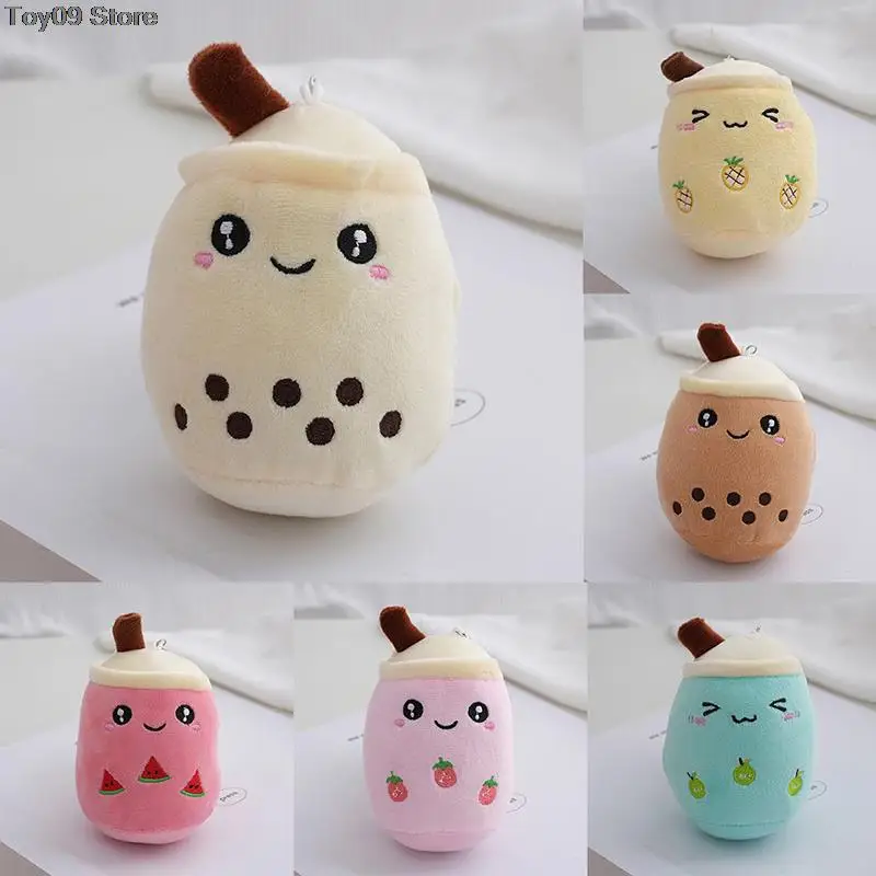 1Pc Bubble Tea Cup peluche Kawaii Fruit Milk Tea Design bambini bambola di pezza cuscino morbido cuscino regalo di compleanno per ragazza amica