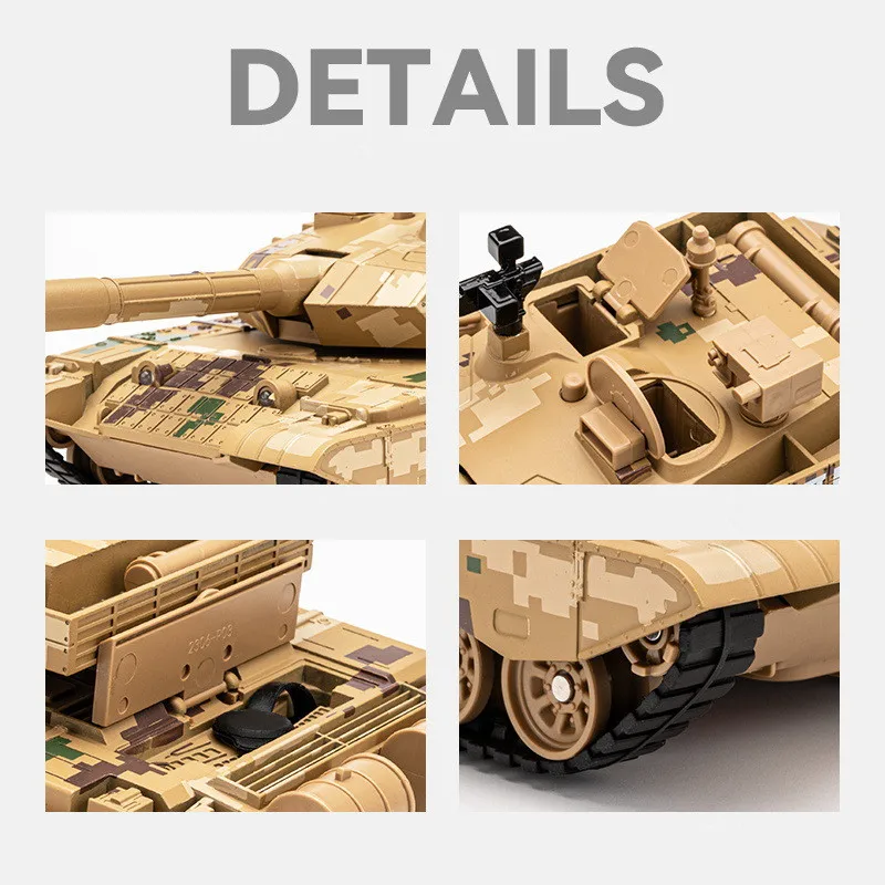 1: 32 alloy T99 tank model,military armored vehicle,simulated sound and light car toy,wholesale