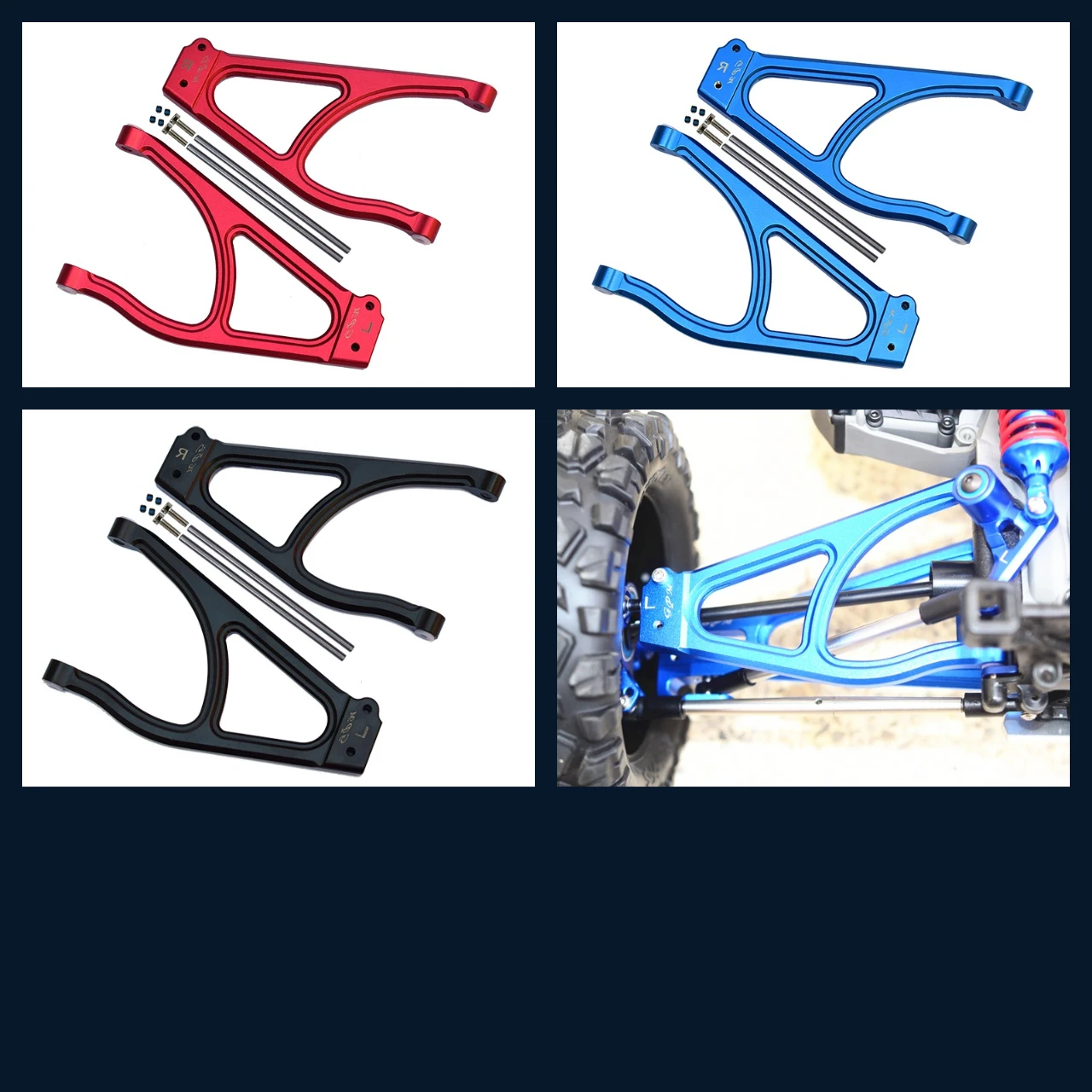 

Алюминиевый задний верхний рычаг подвески GPM для TRAXXAS 1/10 E-Revo 2.0 8633 + 8634