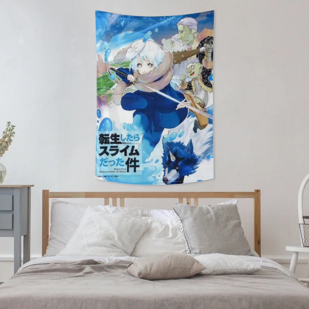 Reincarnated as A Slime Tapestry  Room Décor Aesthetic Home Decoration Bedroom Wall Art