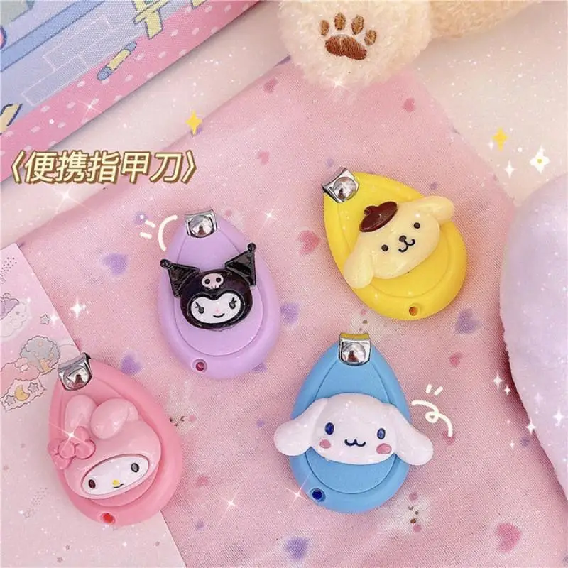 

Cartoon Girl Sanrio Kuromi Cinnamoroll Nail Clippers Portable Creative Children's Nail Clippers Household Mini Nail Clippers