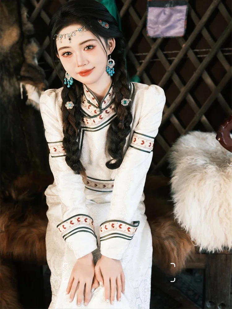 

Монгольский костюм: Новая этническая одежда для выступлений, наряд для девочек, для путешествий и фотосессий, костюм для пустыни, женская мода