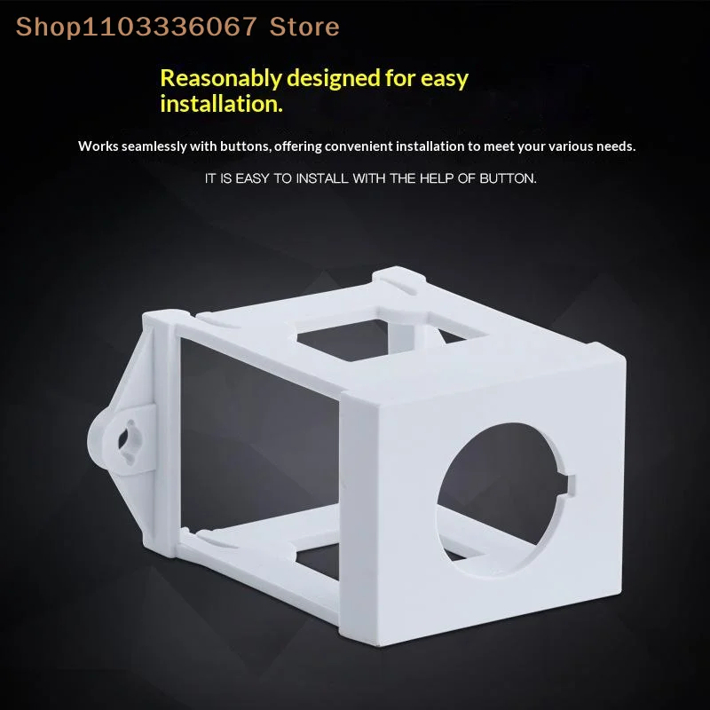 【HLS】22mm LA38 Emergency Stop Push Button Base Impact Resistant Din Rail Mount Bracket Holder for Robotic Equipment