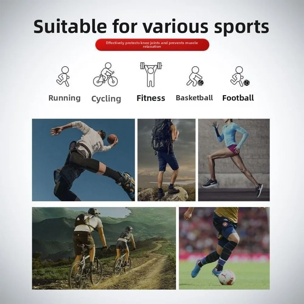 

1 Pair Adjustable Sports Patella Strap Compression Shock-absorbing Sport Kneepads Breathable Protective Gear Knee Band Brace