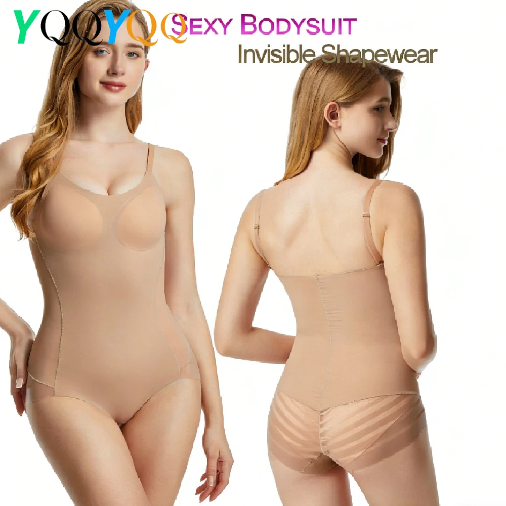 

Shapewear Bodysuit Body Shaper for Women Seamless Light Tummy Control Slimming Flat Belly Underwear Open Crotch