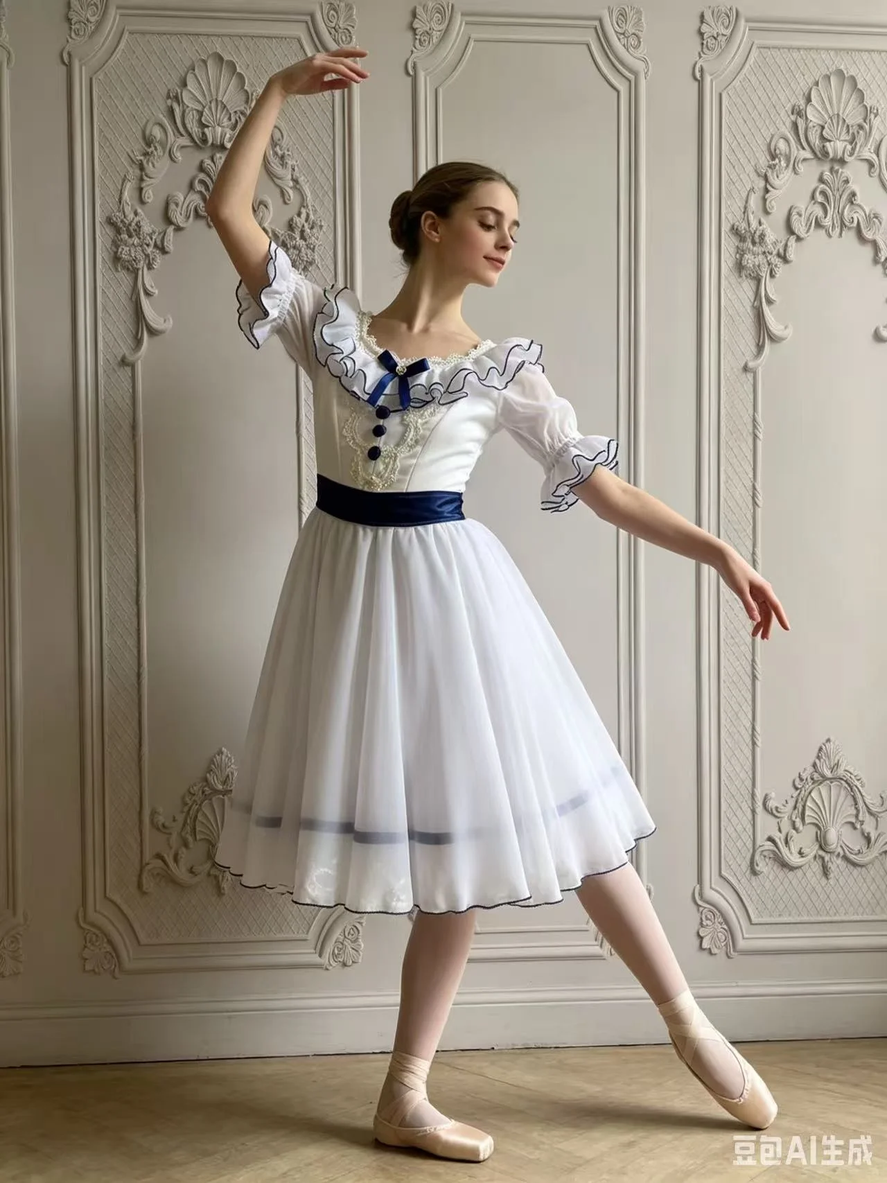 Graduation Ball Ballet Dress Performance Dress Professional Dance Dress White Puff Dress Ballet Performance Dress Customization