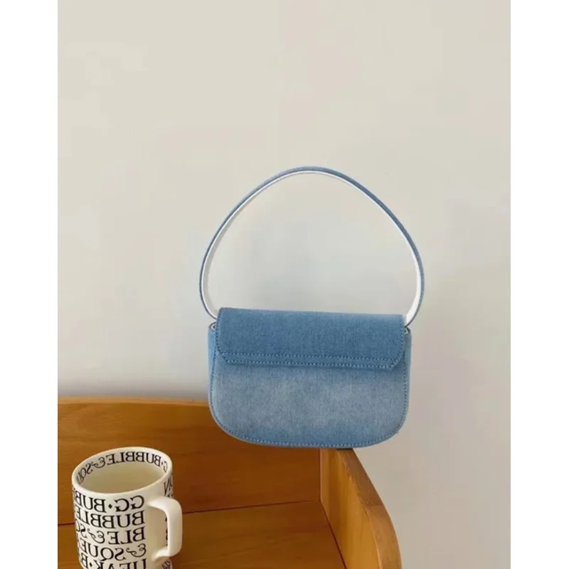 Luxus-Jeans tasche für Damen, Outdoor-Unterarm tasche für Damen, Umhängetasche mit einem Schulter gurt