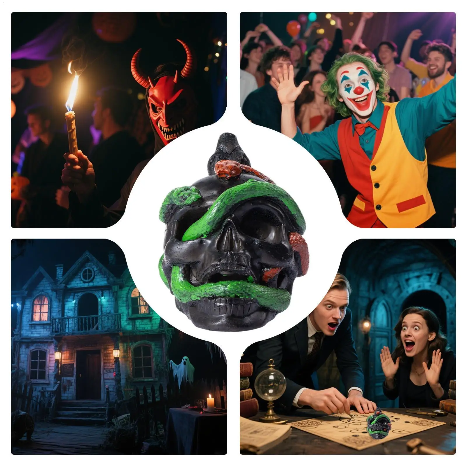 デスホイッスル スカル スネーク スクリームホイッスル ハロウィン用 恐ろしいいたずら小道具 ハロウィン用 お化け屋敷 コスチュームパーティー用