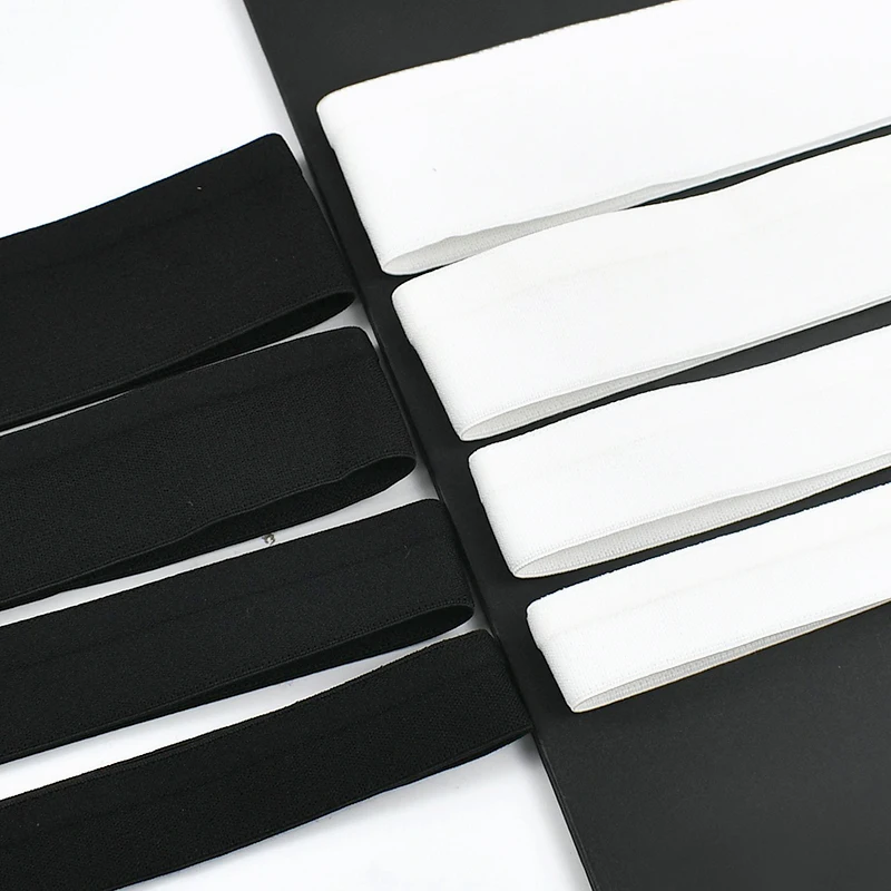 

2-10Yards 25-50mm Y-shaped Nylon Elastic Band for Pants Waist Double-edge Velvet Rubber Ribbon Belt Stretch Tape DIY Accessories