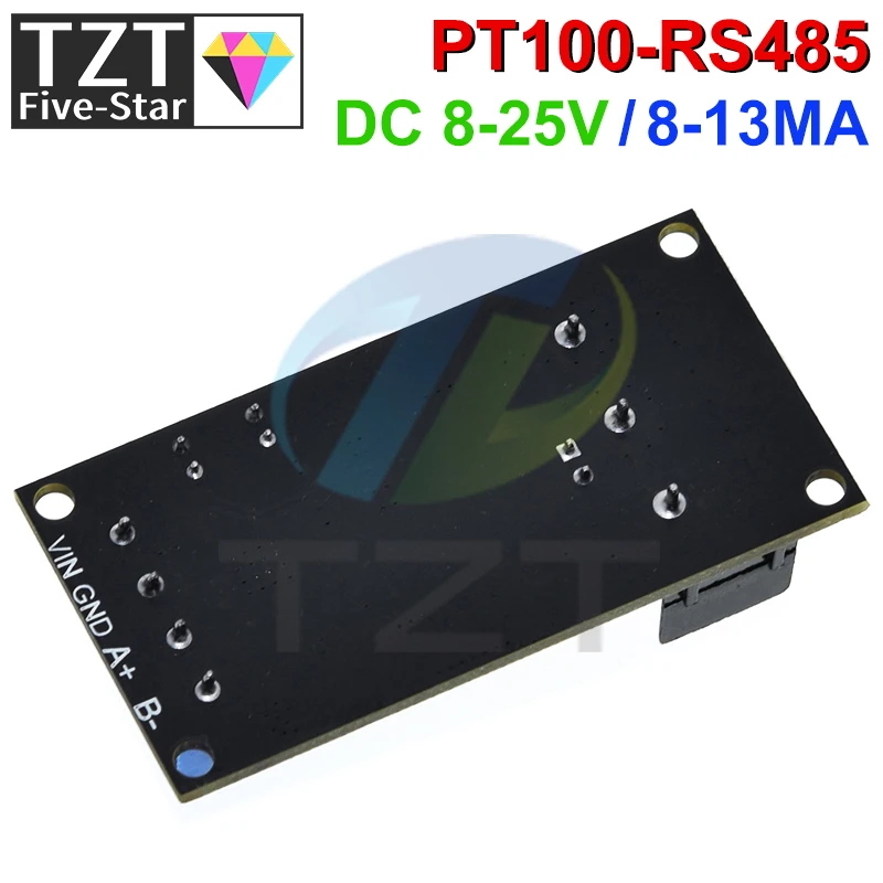 TZT PT100 Platinum Thermal Resistance RTD Temperature Sensor Transmitter RS485 MODUBS RTU Module