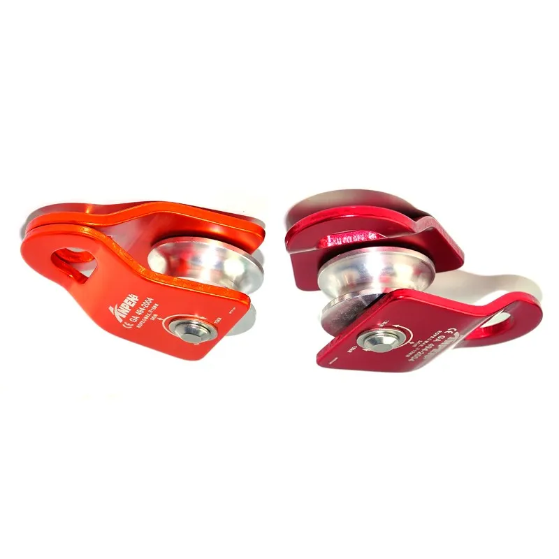Single Pulley Lightweight Flexible Side Rope Aluminum Fall Protection Size with High Visibility