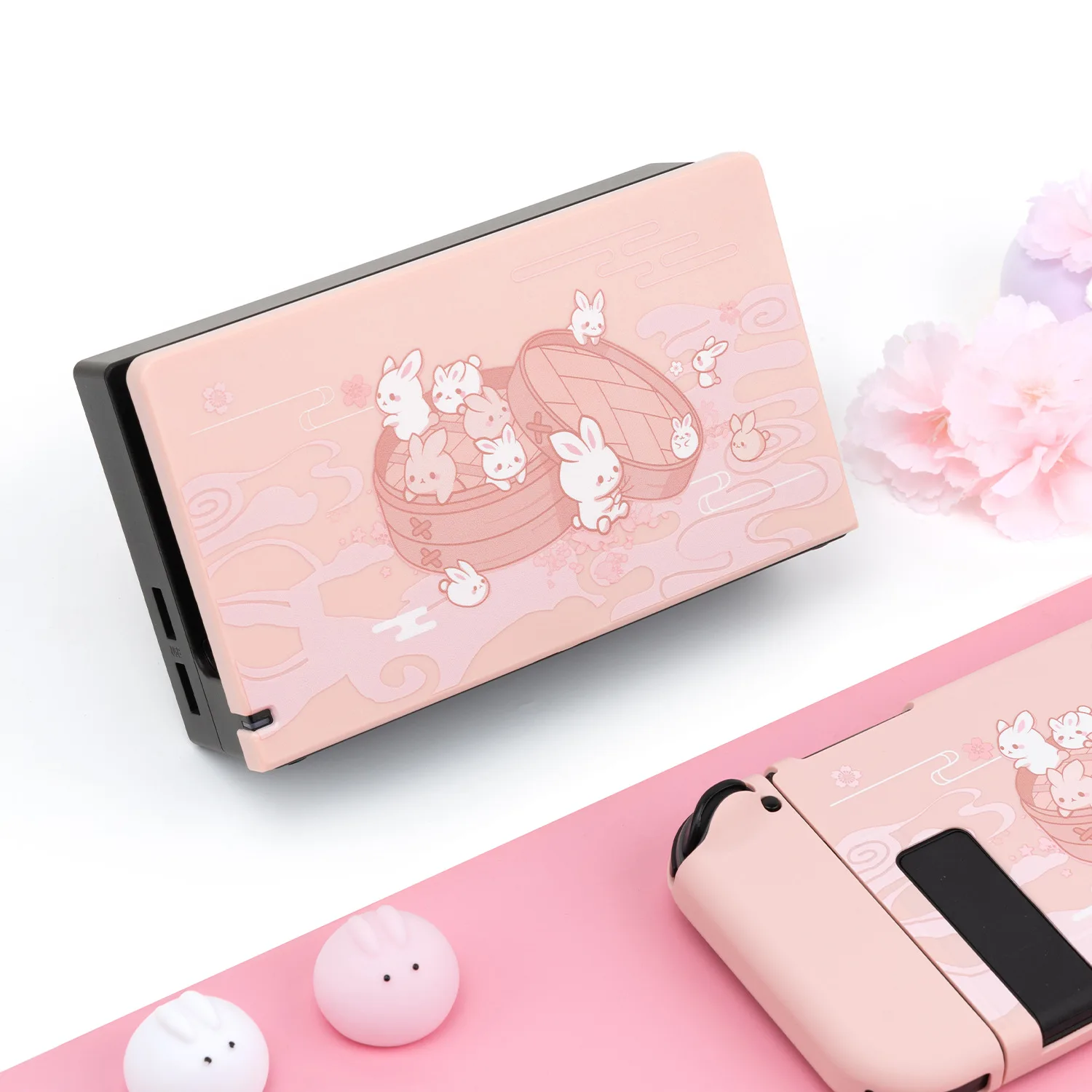 Casing Keras TV Dock Charging Station Cover Stand Charger Cangkang Pelindung untuk Nintendo Switch NS Konsol Pelindung Kristal Kulit