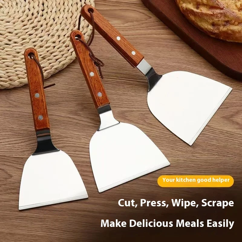 

Stainless Steel Cooking Spatula for Pancakes Egg Pancakes Iron Skillet Baking Cake Spatula Kitchen Utensil for Cooking And Bakin
