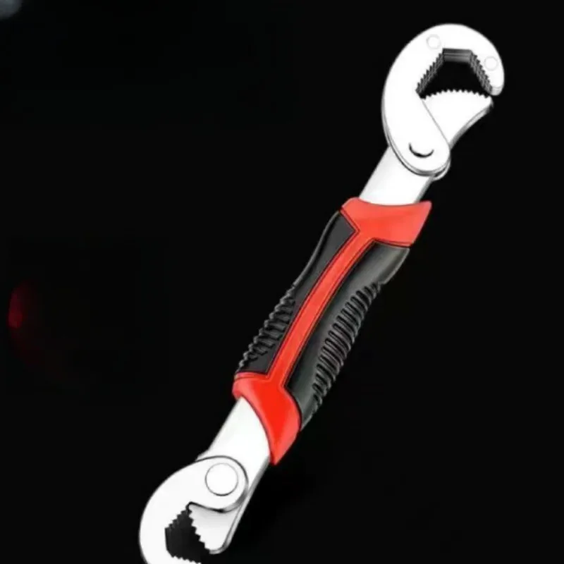 렌치 새로운 유니버설 양방향 자체 조임 매화 꽃 개 뼈 파이프 클램프 수리 도구 슈퍼 내구성 핸드 툴