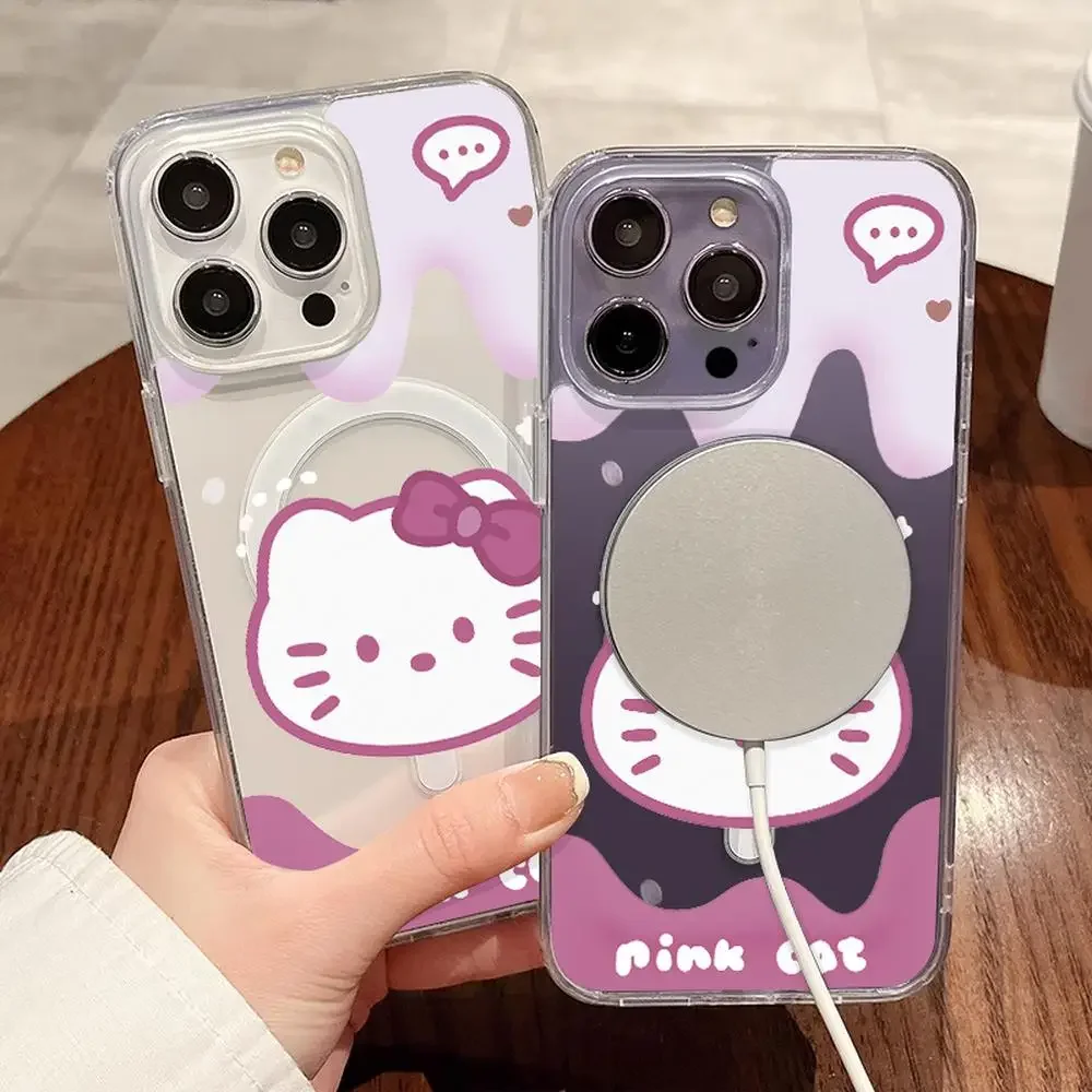 Sanrioเคสโทรศัพท์Iphone 16/15/14/13/12/11/X/Xs/Xs Max/Pro Maxสาวเคสโทรศัพท์Shell Hellokittyอะนิเมะอุปกรณ์เสริมHello Kittyของขวัญ