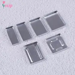 Aluminum Square Empty Eyeshadow Pans Makeup Pigment Palette Powder Storage Case DIY Cosmetic Tools 10PCS 6 Sizes