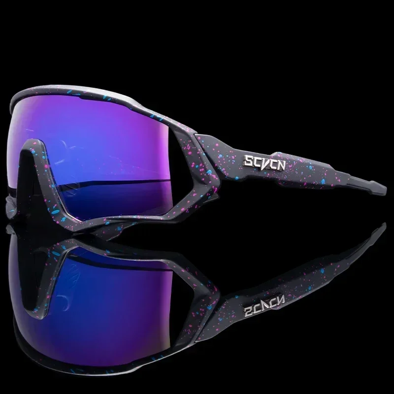 

Scvcn Men New UV400 Sport Mountain Bike Cycling Glasses Style Sunglasses Photochromic Bicycle Cycl Goggles MTB Road Eyewear