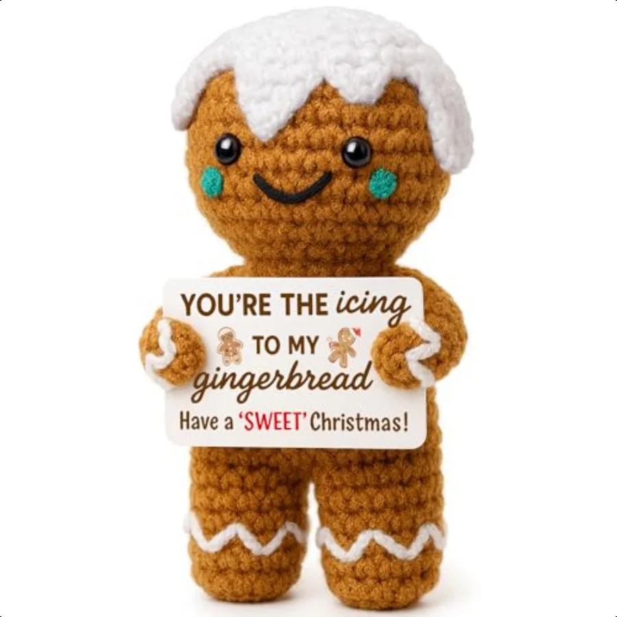 

Mini Christmas Crochet Gifts for Grands Women Men Sweet Christmas Stocking Stuffers for Girlfriend Boyfriend Cute Secret Santa