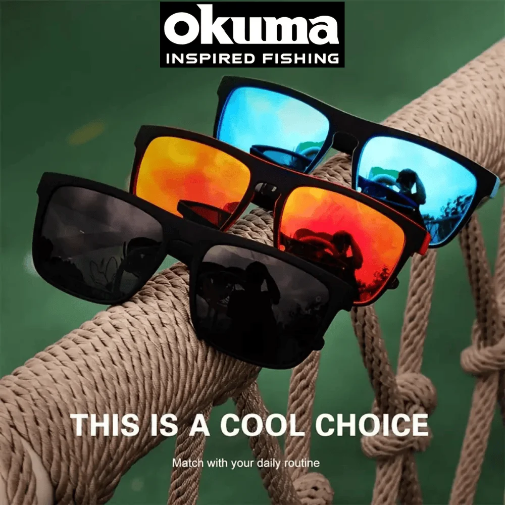 Okuma Angelbrillen, polarisierte Okuma-Sonnenbrillen für Männer und Frauen, zum Fahren und Angeln, UV400-Brillen, erhältlich in 6 Farben – Detail 4