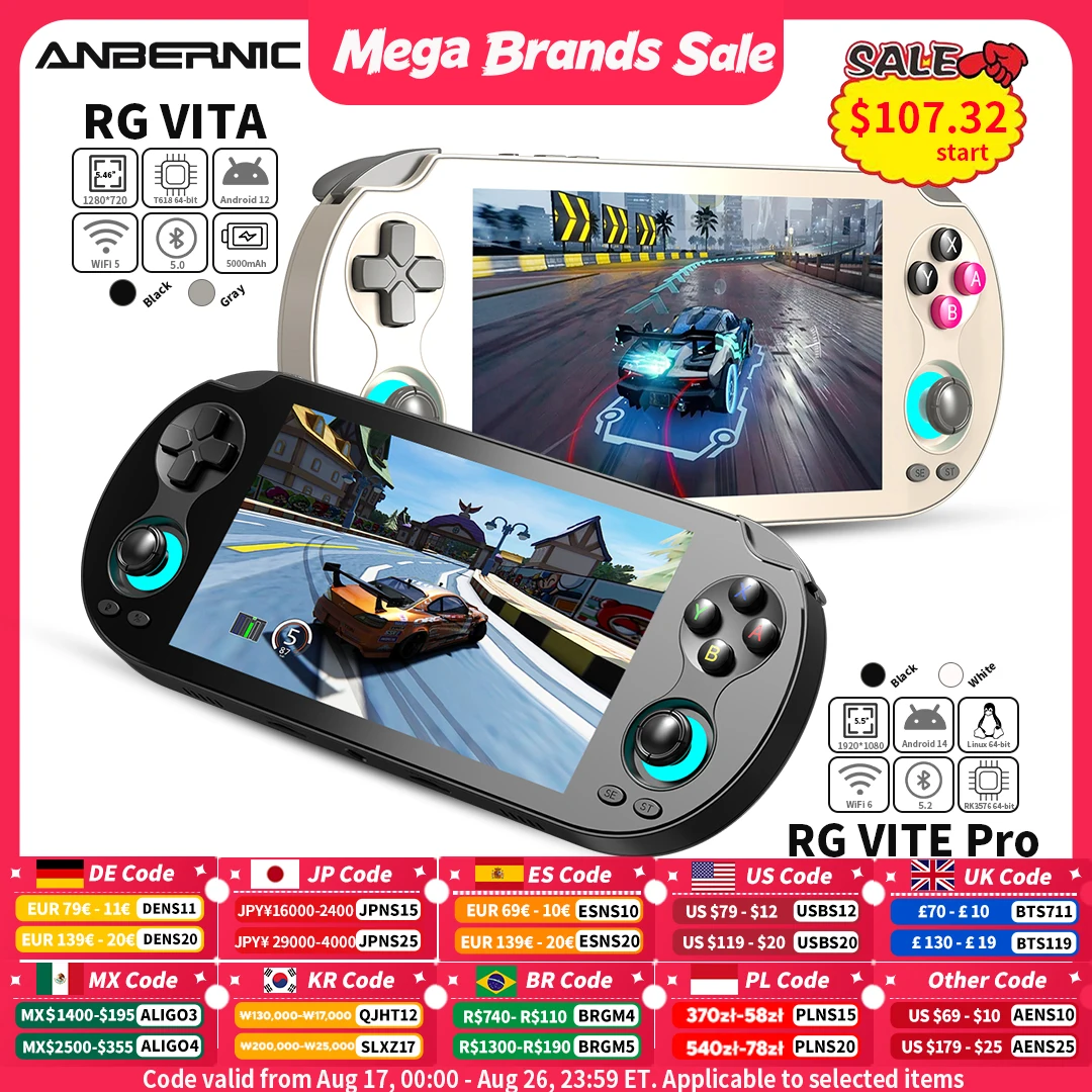 Gaming Console Handheld Android - ANBERNIC RG VITA / RG VITA