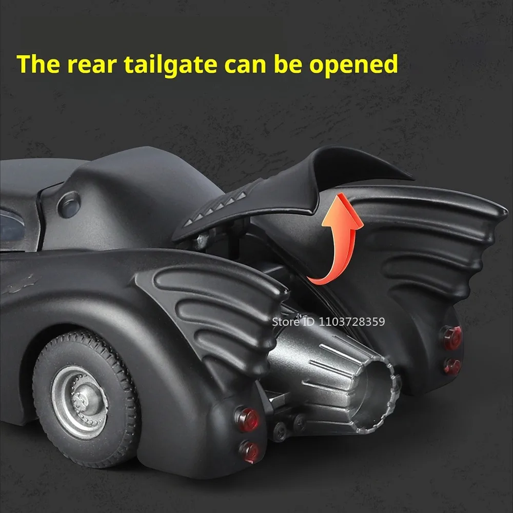 1:32 Bilancia Batmobile 1989 Supercar Modello Giocattoli In Lega Pressofusa Assorbimento Degli Urti Tirare Indietro Suono Luce Giocattolo Supercar Regali Di Natale