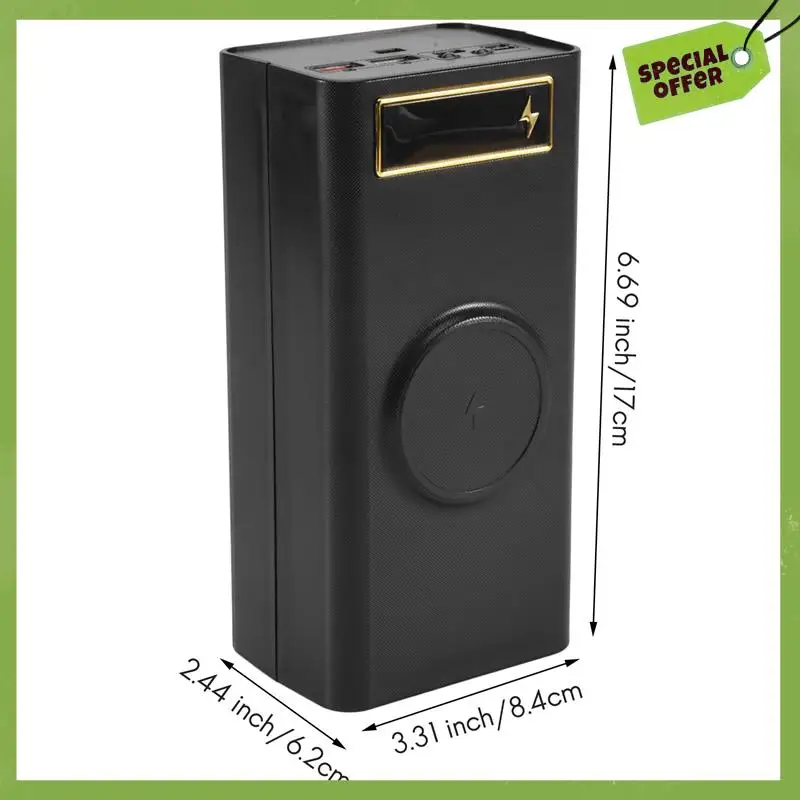 Leading-21X18650 Battery Case Welding Free Power Bank Case With Light 18650 Battery Charge Box Detachable Portable Diycase