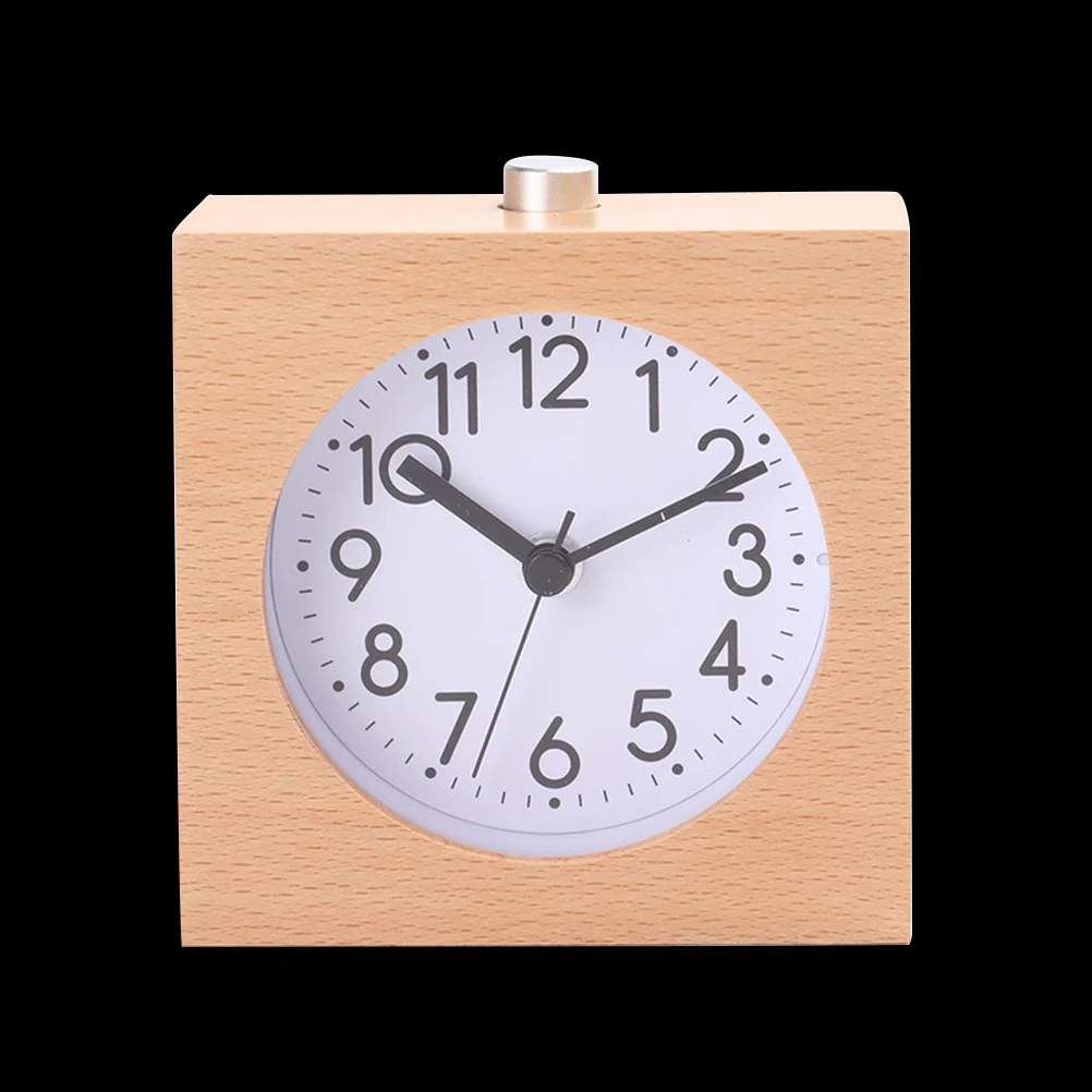 

Non Ticking Wall Clock Smart Digital Alarm Radio Bedside Walking Office Square Wooden Round