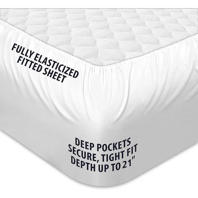 Queen Mattress Topper, Extra Thick Pillowtop, Cooling and Plush Mattress Pad Cover Cotton Top Bed Topper Protector