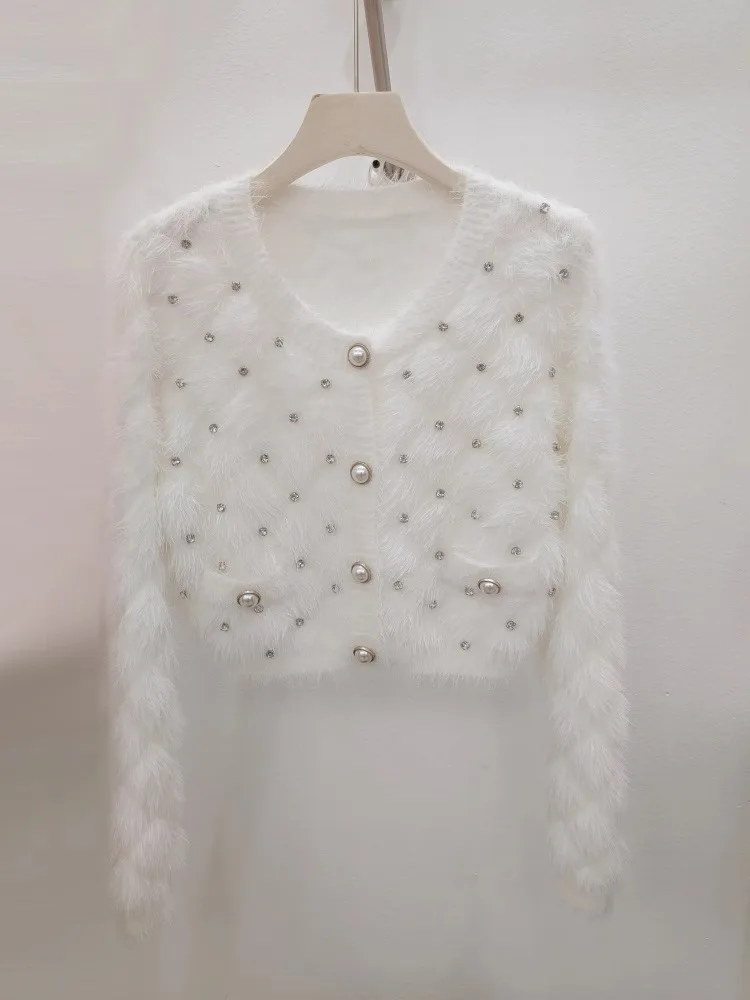 سترة نسائية لخريف وشتاء 2025 سترة عصرية كورية بأكمام طويلة سترة نسائية محبوكة غير رسمية #2