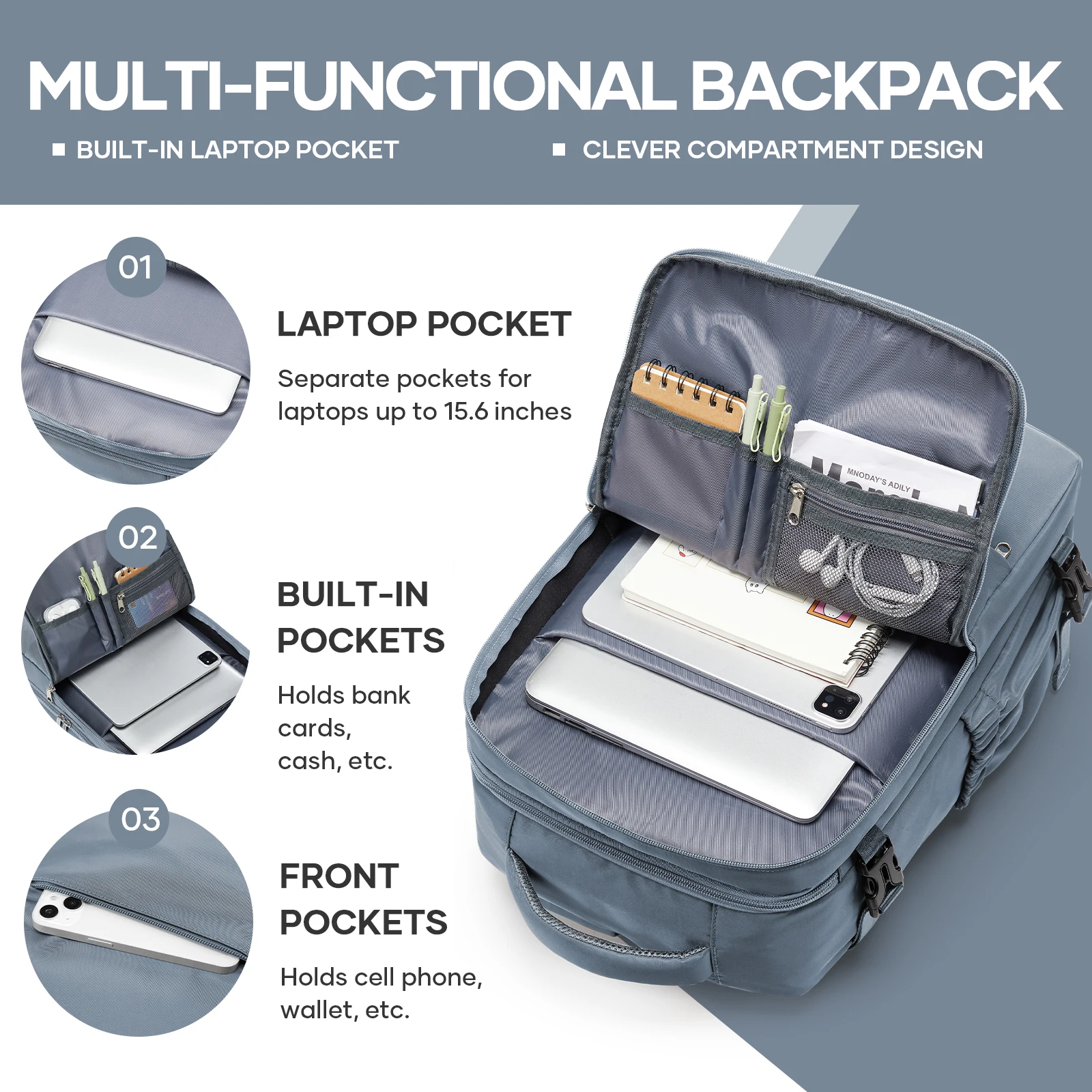 Thumbnail 2 - #3 Trending Cabin Luggage Backpack Right Now