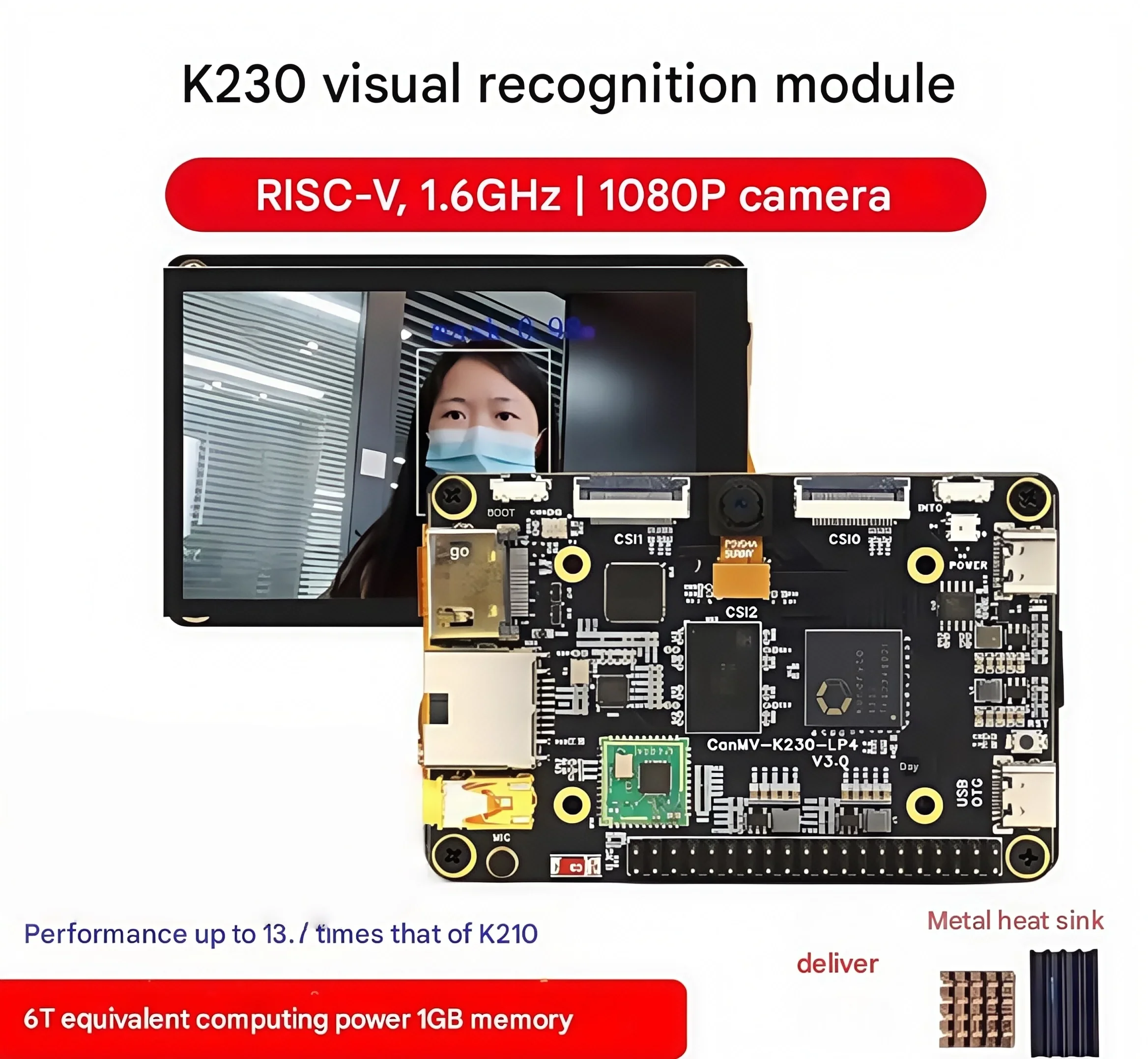 ToPESsCanMV K230 Development Board Visual Recognition Module Camera AI Rapid Development Board Artificial Intelligence K210