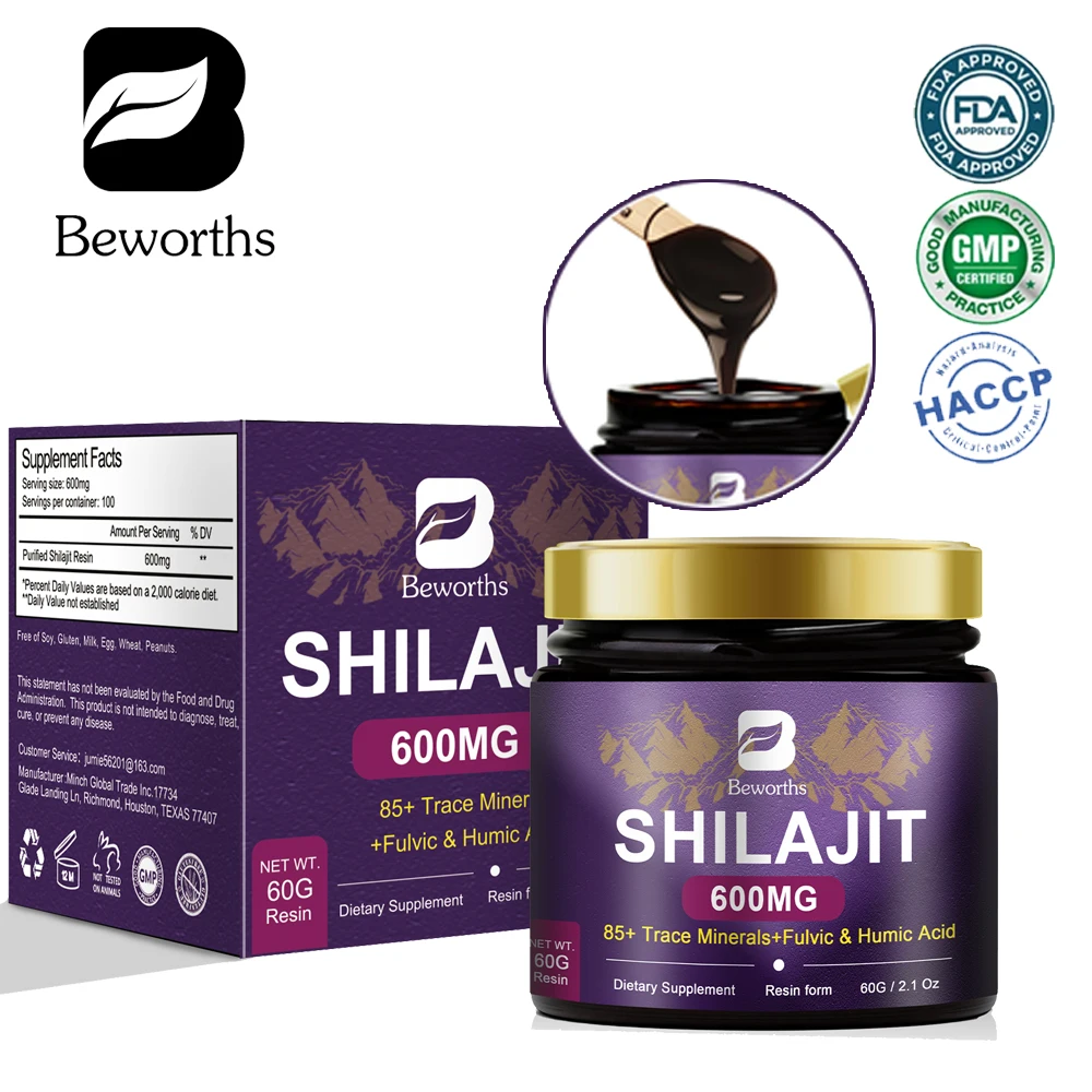 

100% High Purity Pure Himalayan Shilajit Resin Shilajit CapsulePaste - Natural Organic Shilajit Minerals & Fulvic Acid