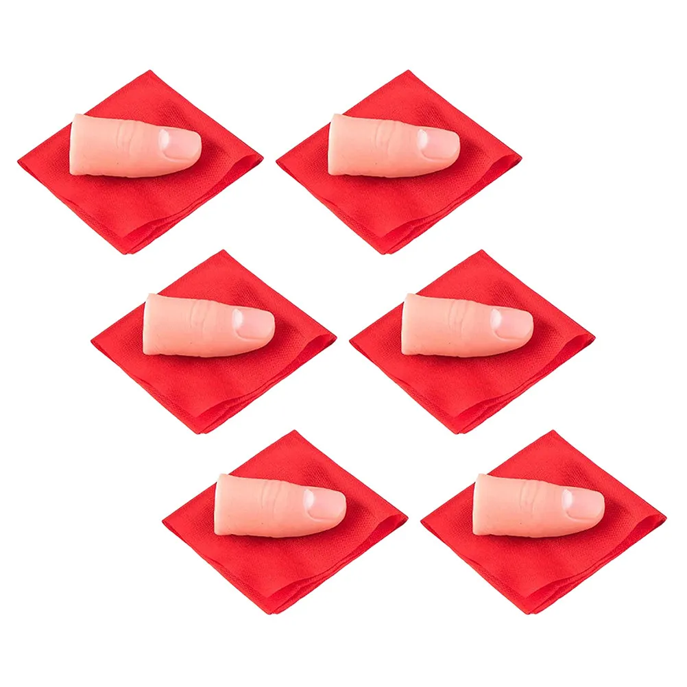 

Набор из 6 реалистичных многоразовых накладок на пальцы для фокусов с исчезающим шарфом, для выступлений и вечеринок