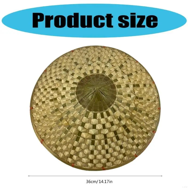 قبعة L5YC الشرقية من الخيزران مثالية لصيد الأسماك ومحبي الطراز العتيق #6