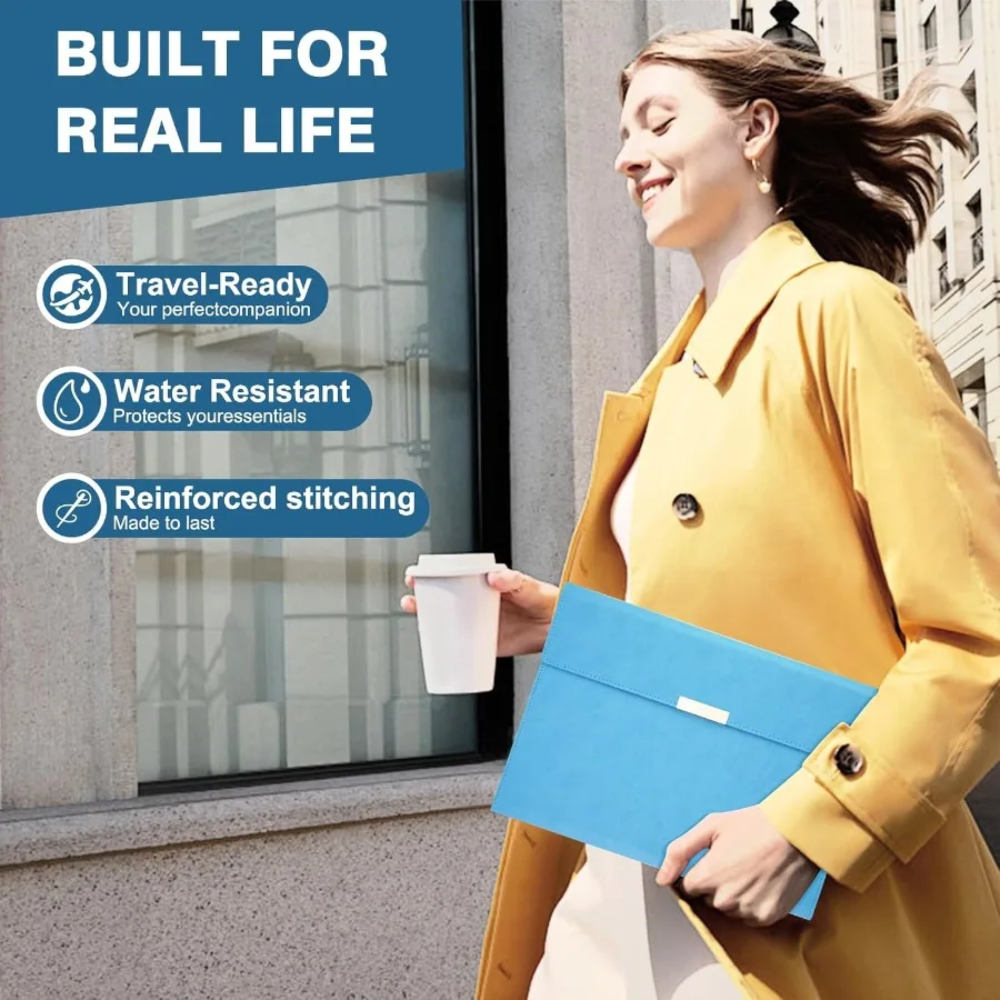 Padfolio Portfolio Binder for n Stylishly Business Folder for Interview Resumes Legal Documents Notepad Not Iluded Faux Leather