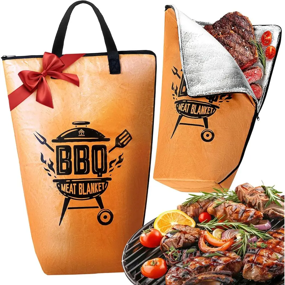 

21in Insulated BBQ Meat Blanket - Preserves Heat and Moisture for Hours, No Cooler Required, Ideal for Brisket and More