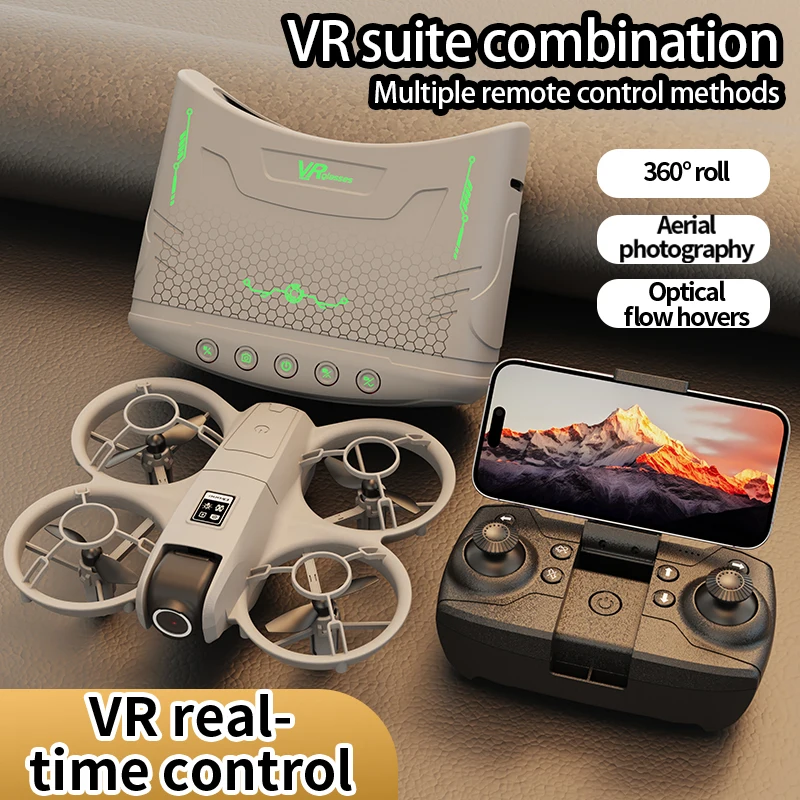 Nowy dron X228 z 2025 roku, 8K HD, sterowanie VR, tryb bezgłowia, helikopter 360 °   Zabawki Quadcopter z funkcją skręcania, Mini Dron FPV dla Dzieci, Prezent