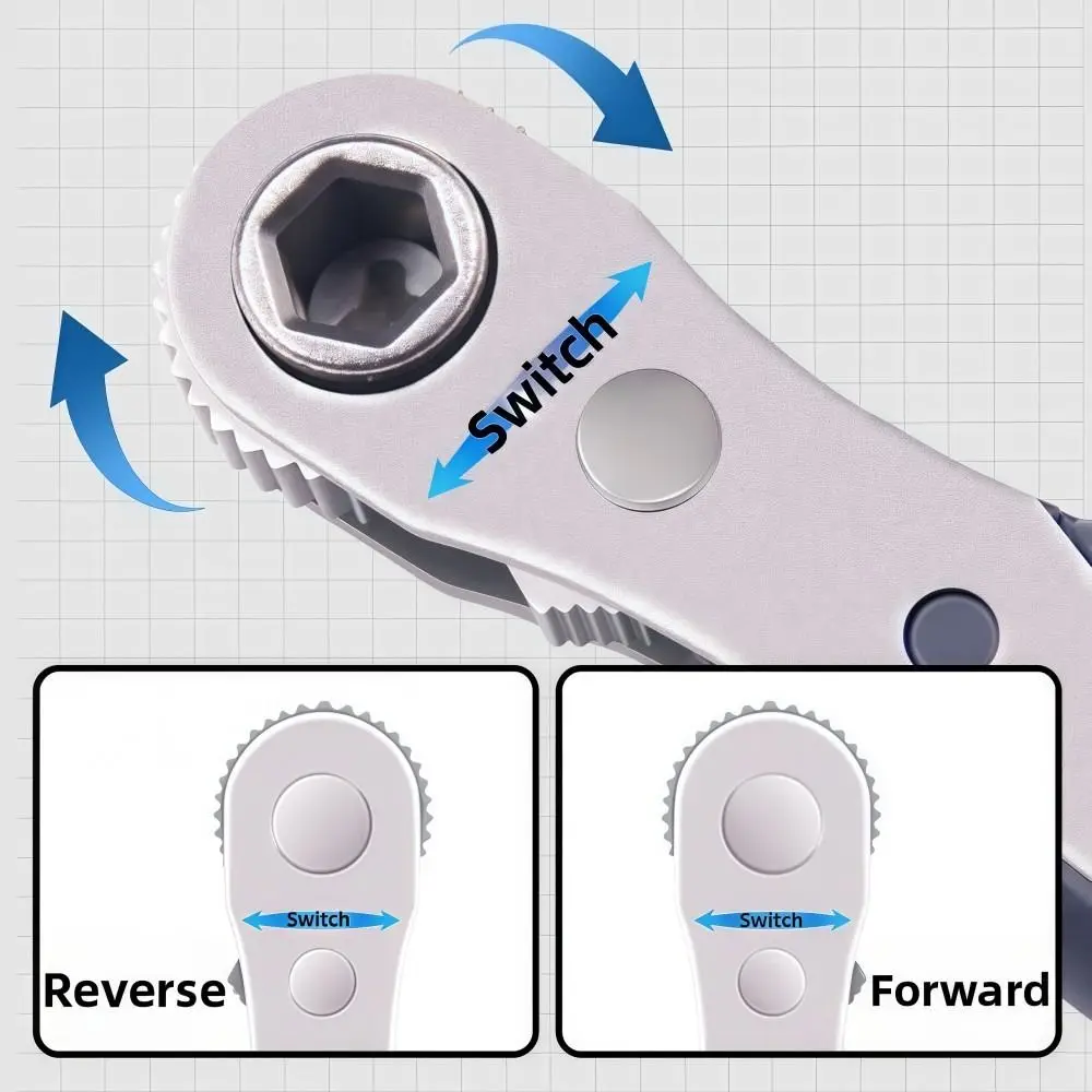 

24in1 Ratcheting Screwdriver Set 36-Tooth Anti-slip Mini Ratchet Wrench Set Right Angle Wear-resistant Offset Screwdriver Set