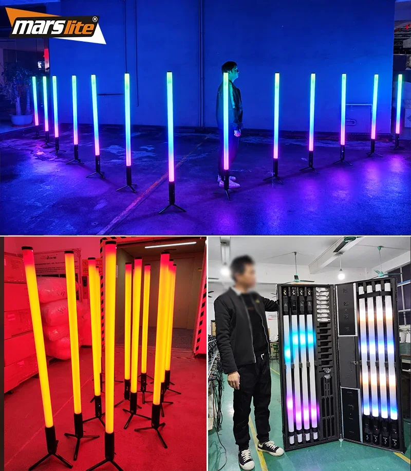 Portable IP65 Wireless Battery 360 Pixel Tube Barra Luminosa Led Wireless Led Tube DMX Club Party DJ Light Stage