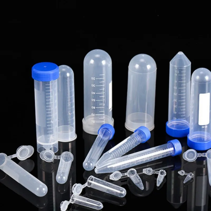 Plastic centrifuge tube 0.2 1.5 5 10 20 30 50ml 100ml scale clear laboratory equipment transparent centrifuge tube