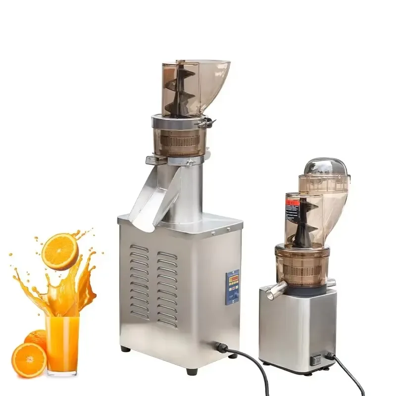 Vertical Commercial Slow Juicer Cold Press Masticating Machine Fruit Vegetable Pulp Separator Heavy Duty Juice Extractor