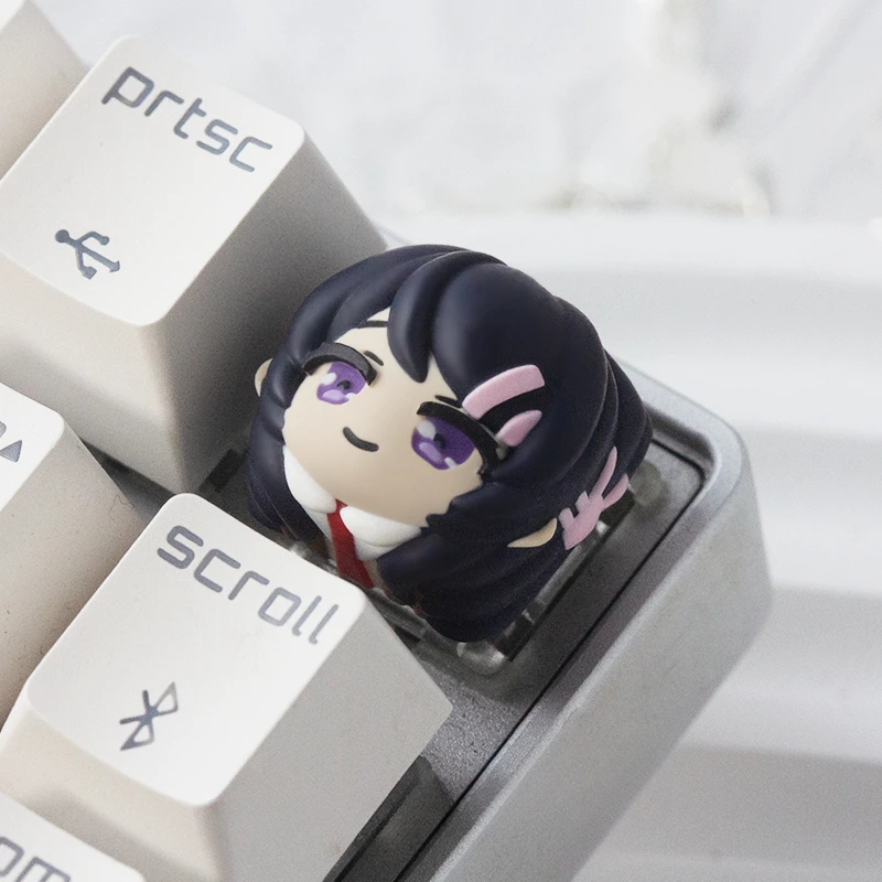 Rascal Does Not Dream of Bunny Girl Senpai Keycap Sakurajima Mai Resin Layered Drip Gel MX Switch Mechanical Keyboard Keycaps