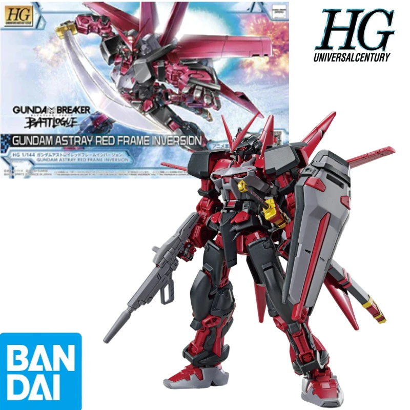 

Bandai Original 1/144 HG GBB 10 Heresy Gundam Red Machine Reverse Assembly model collect Holiday Gifts Decorations Ornaments