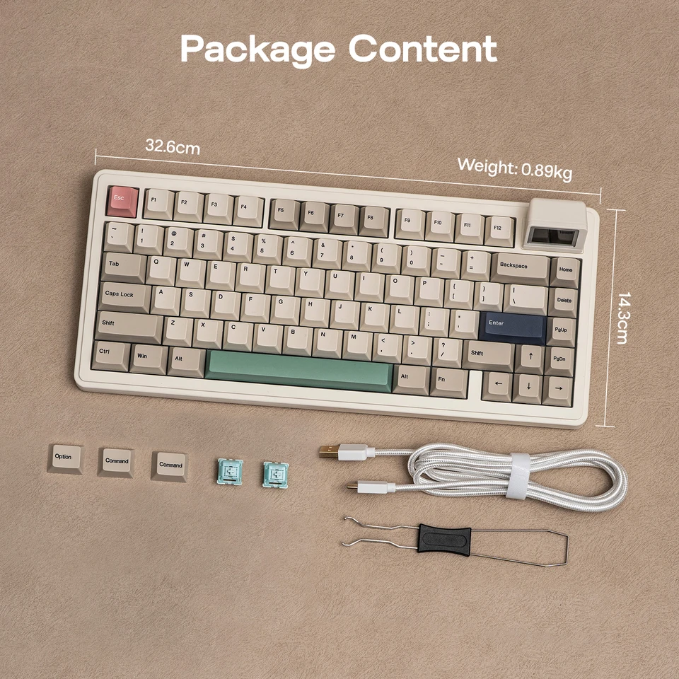 EPOMAKER RT82 75% メカニカルキーボード LCD搭載