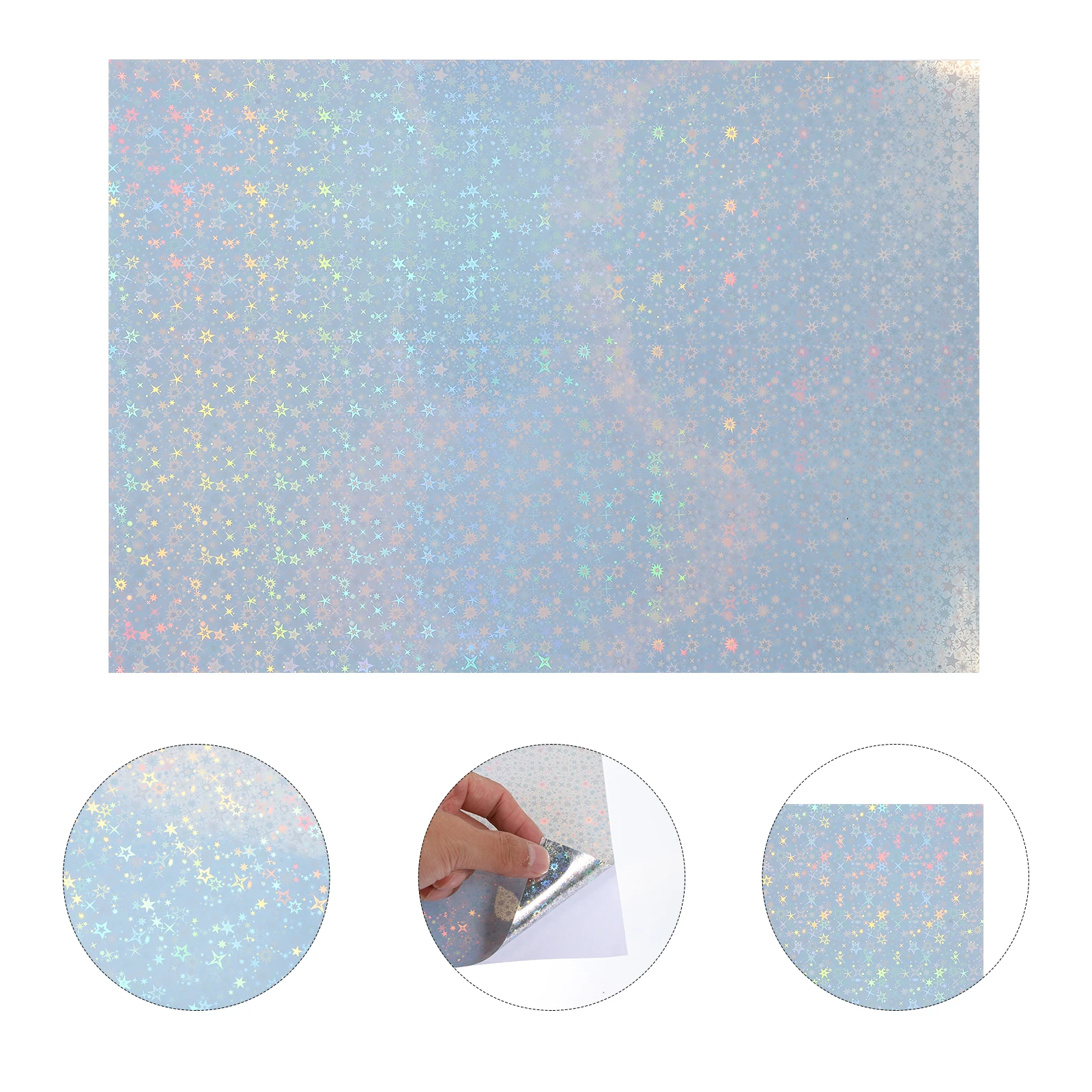 

Vinyl Stickers Adhesive Holographic Decals Overlay Self Cup Paper Self-adhesive Mini